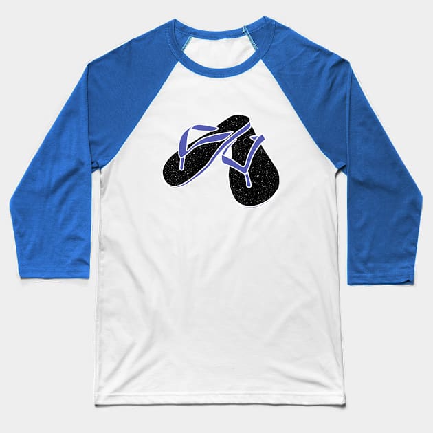 cosmic flip flops Baseball T-Shirt by Wlaurence